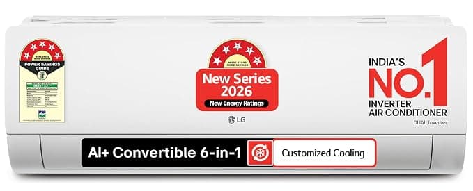 LG Dual Inverter Split AC 1.5 Ton 5 Star